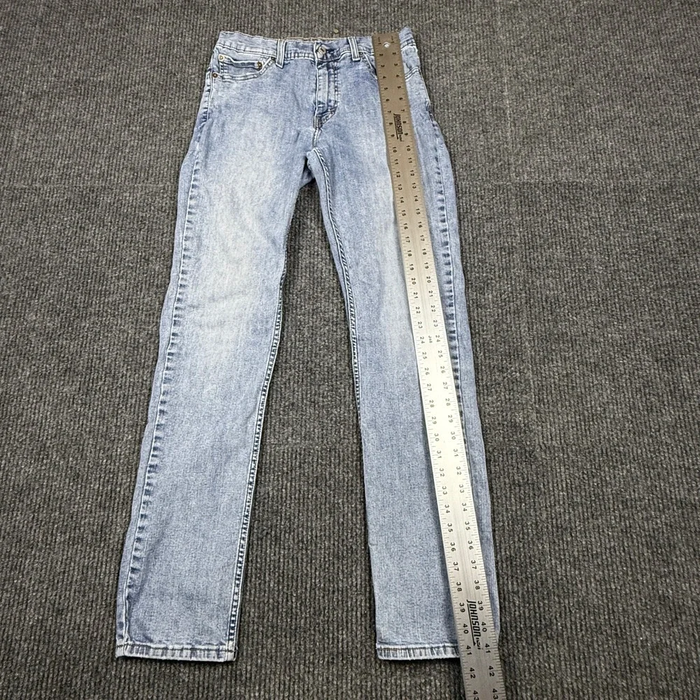 Levis 511 Slim Fit Jeans Mens 32x34 Light Wash Blue Denim 04511-3623